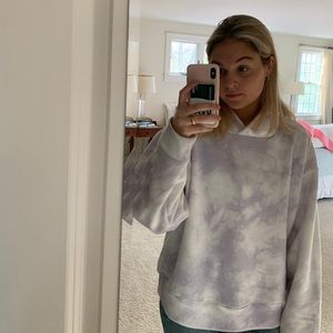 Light purple tie dye hoodie